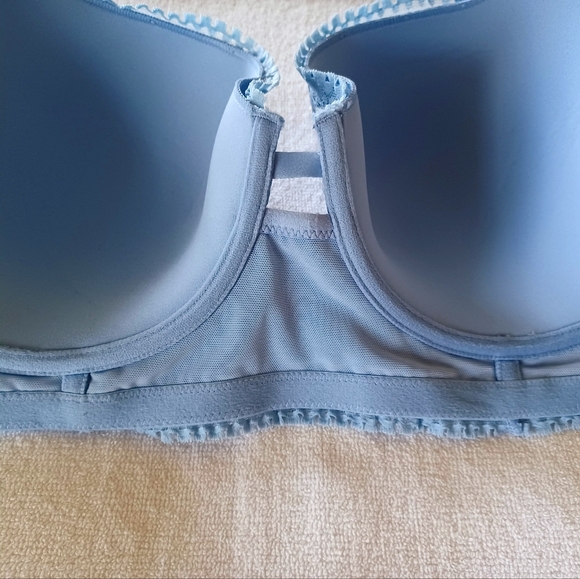 NWT Aerie Sky Blue Lace Balcinette Bra, Size 40DD - Picture 11 of 16